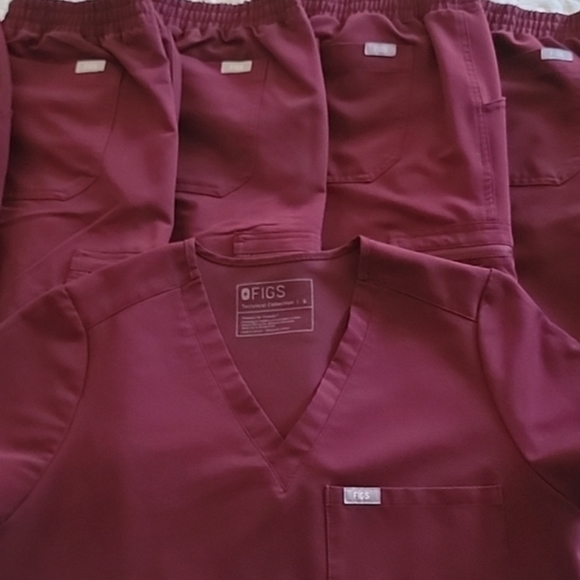 Figs Other Figs Burgundy Scrubs Sets Pants Or Bottoms Poshmark